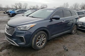 KM8SM4HF7HU223570 | 2017 Hyundai santa fe se