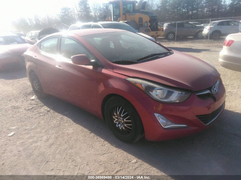 KMHDH4AE2GU518301 | 2016 HYUNDAI ELANTRA