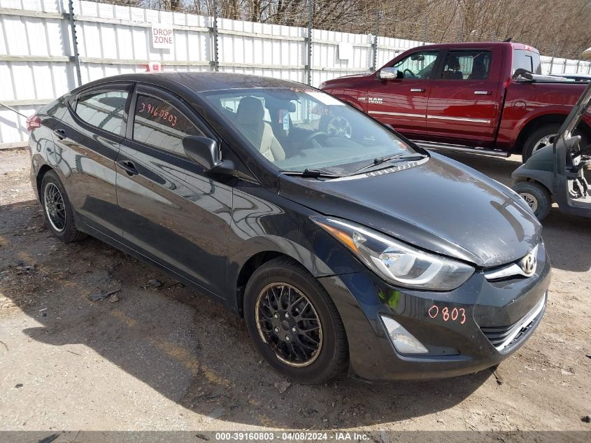 KMHDH4AE9GU488133 | 2016 HYUNDAI ELANTRA