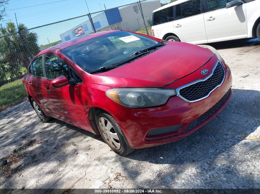 KNAFK4A65G5606824 | 2016 KIA FORTE