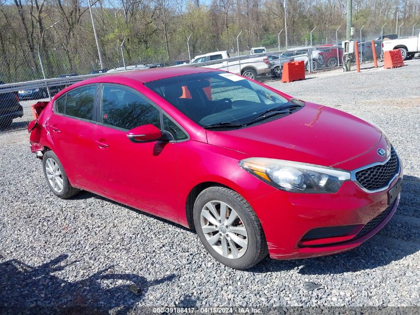 KNAFX4A62E5193341 | 2014 KIA FORTE