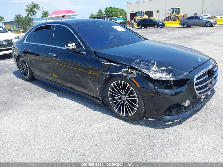 W1K6G7GB5NA096611 | 2022 MERCEDES-BENZ S 580