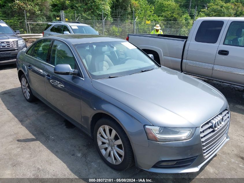 WAUAFAFL8DA160280 | 2013 AUDI A4