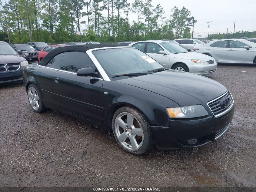 WAUBC48H26K011724 | 2006 AUDI A4