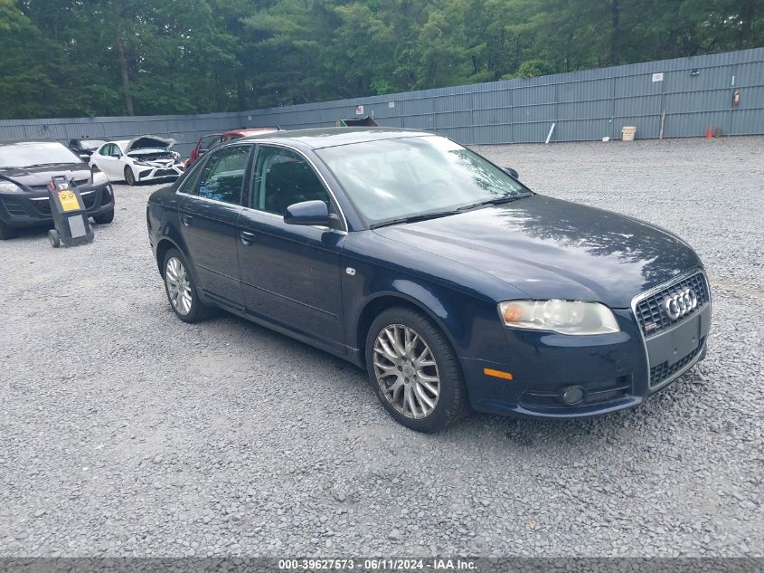 WAUDF78E18A147231 | 2008 AUDI A4