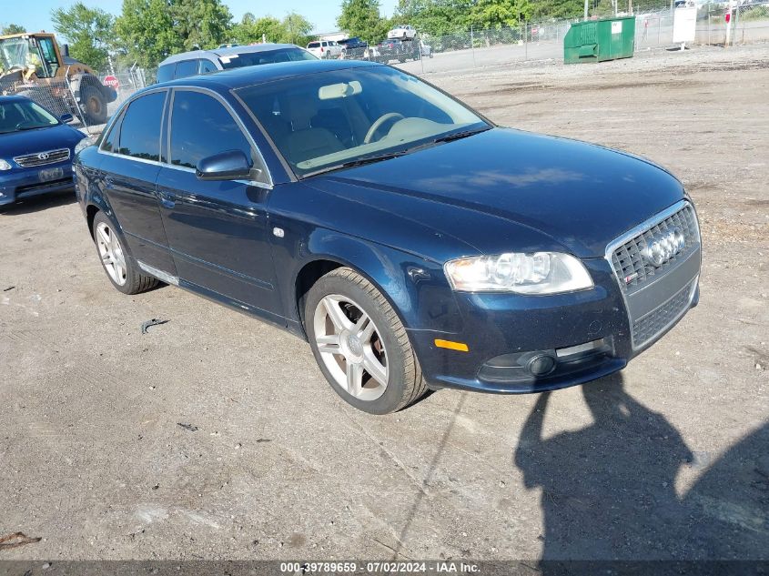 WAUDF78E38A021095 | 2008 AUDI A4