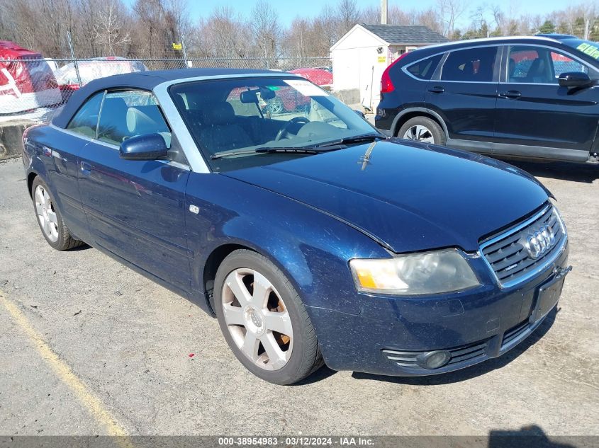 WAUDT48HX6K009888 | 2006 AUDI A4