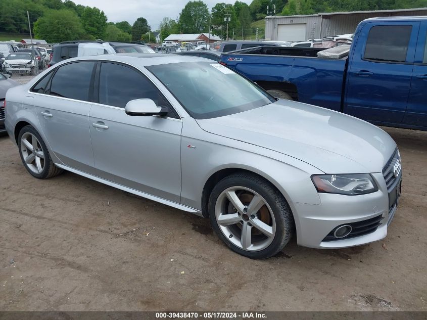 WAUEFAFL4CN004827 | 2012 AUDI A4