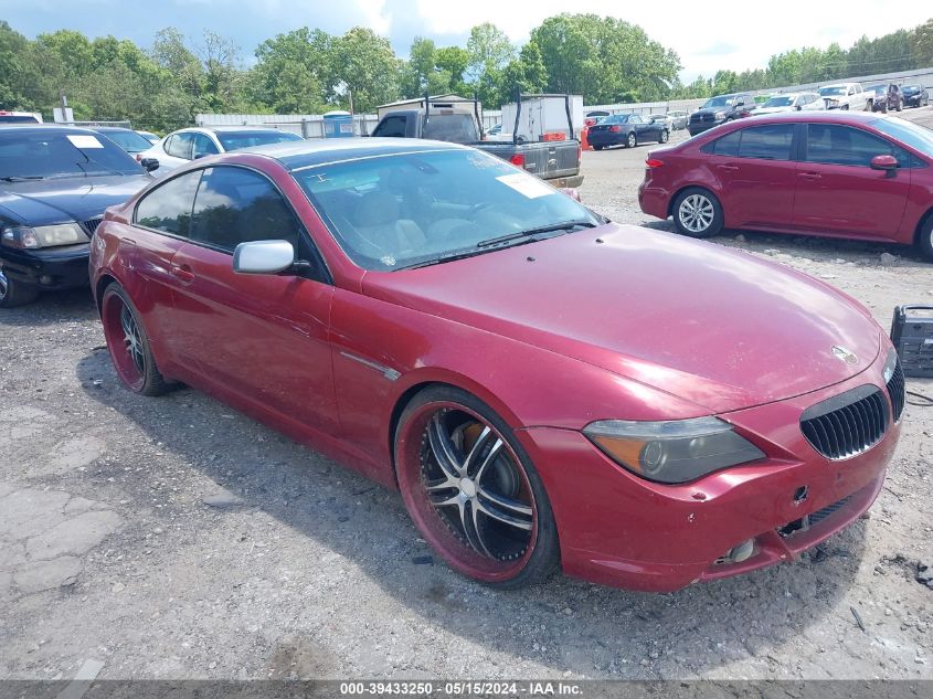 WBAEH73484B215624 | 2004 BMW 645CI