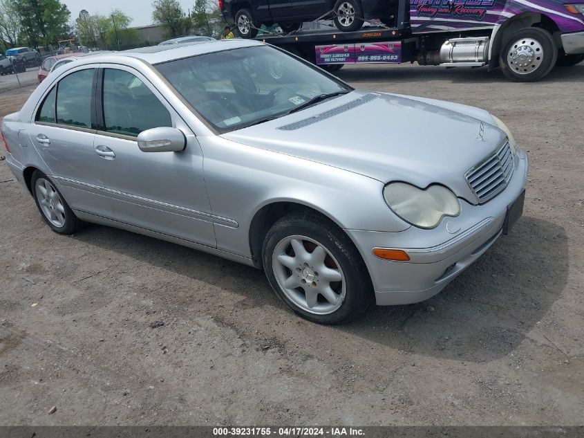 WDBRF61J12F274841 | 2002 MERCEDES-BENZ C 240