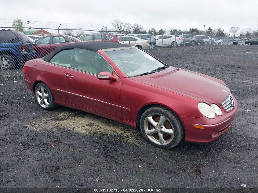 WDBTK65J55F149714 | 2005 MERCEDES-BENZ CLK 320