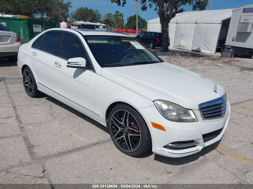 WDDGF4HB1DR262854 | 2013 MERCEDES-BENZ C 250