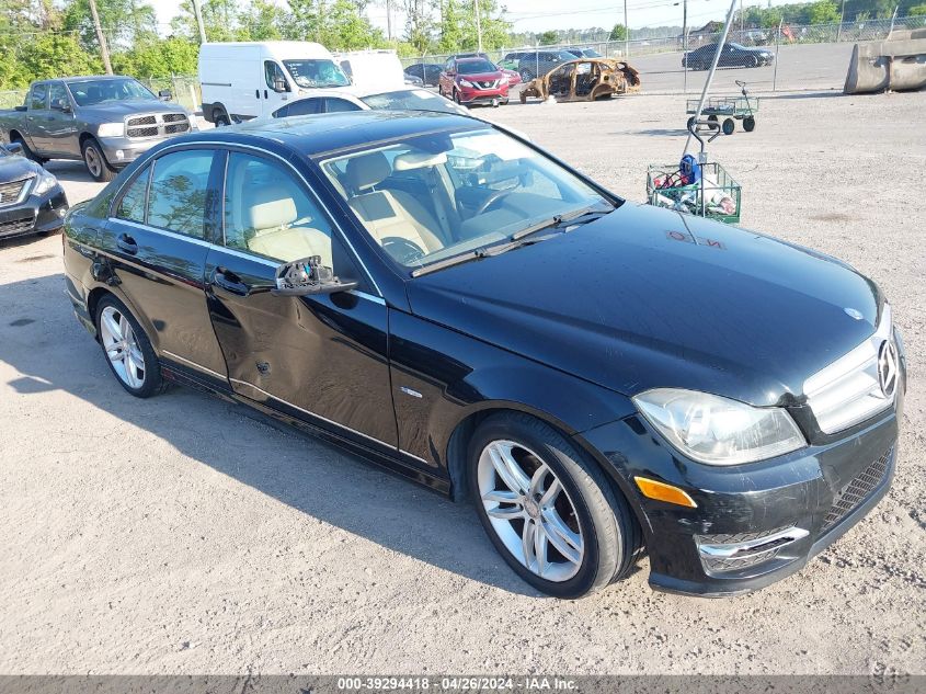 WDDGF4HB2CA722049 | 2012 MERCEDES-BENZ C 250