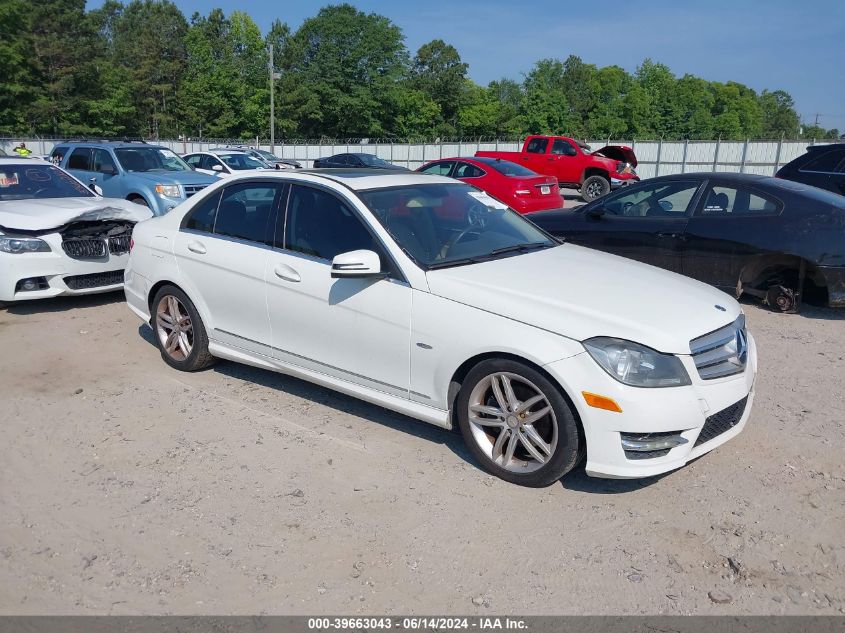 WDDGF4HB5CR203059 | 2012 MERCEDES-BENZ C 250