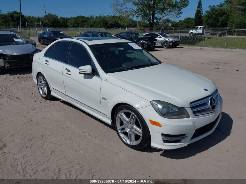 WDDGF4HB8CA608380 | 2012 MERCEDES-BENZ C 250