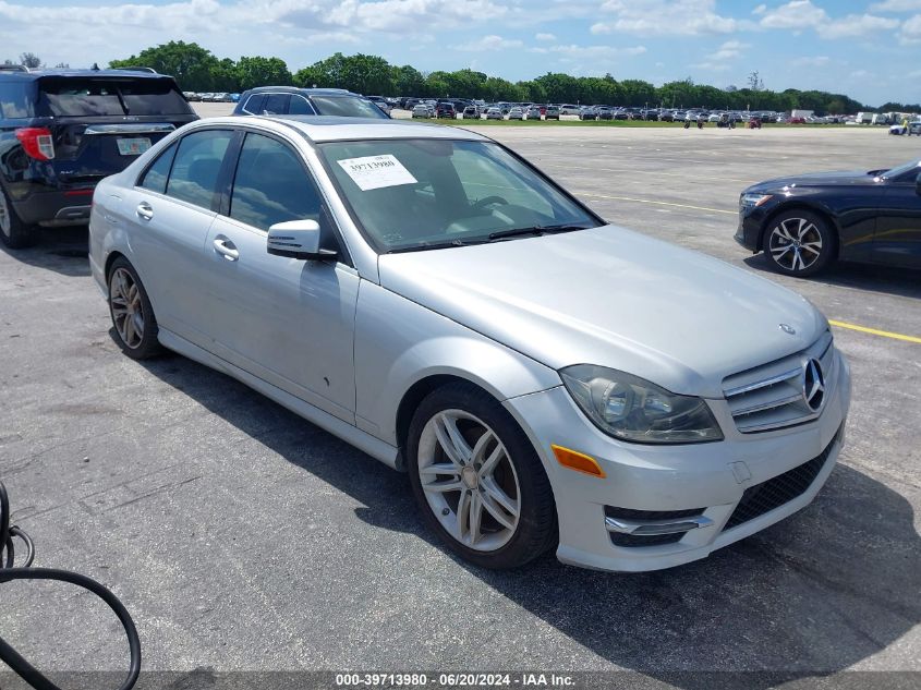 WDDGF4HB9DA809836 | 2013 MERCEDES-BENZ C 250