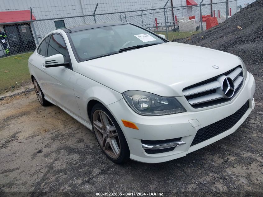 WDDGJ4HB4CF852982 | 2012 MERCEDES-BENZ C 250