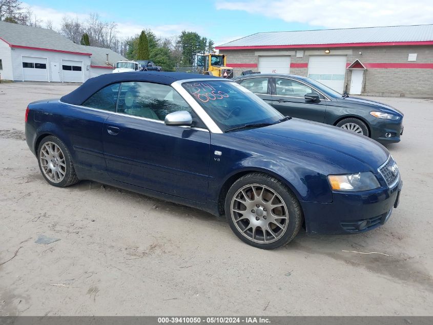 WUARL48H16K900776 | 2006 AUDI S4