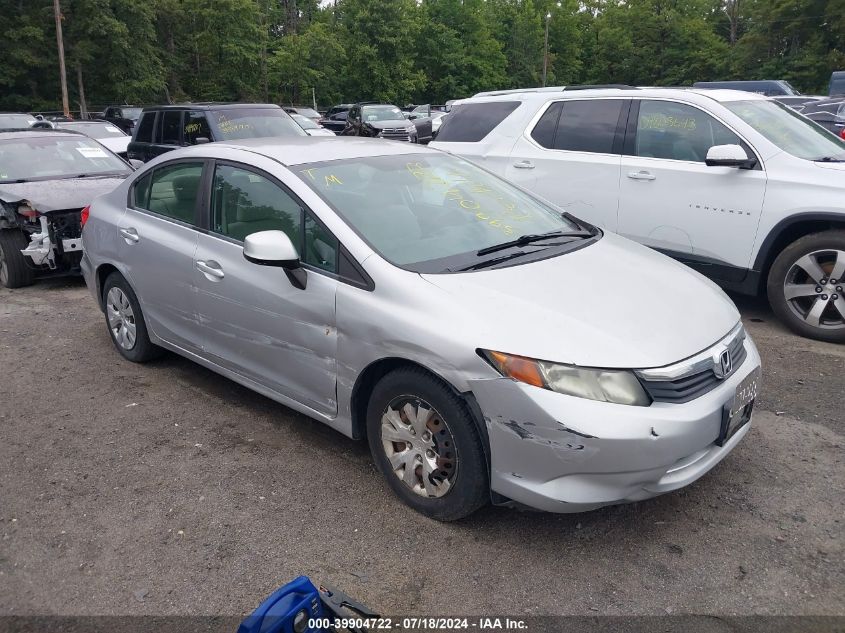 19XFB2F53CE349569 | 2012 HONDA CIVIC