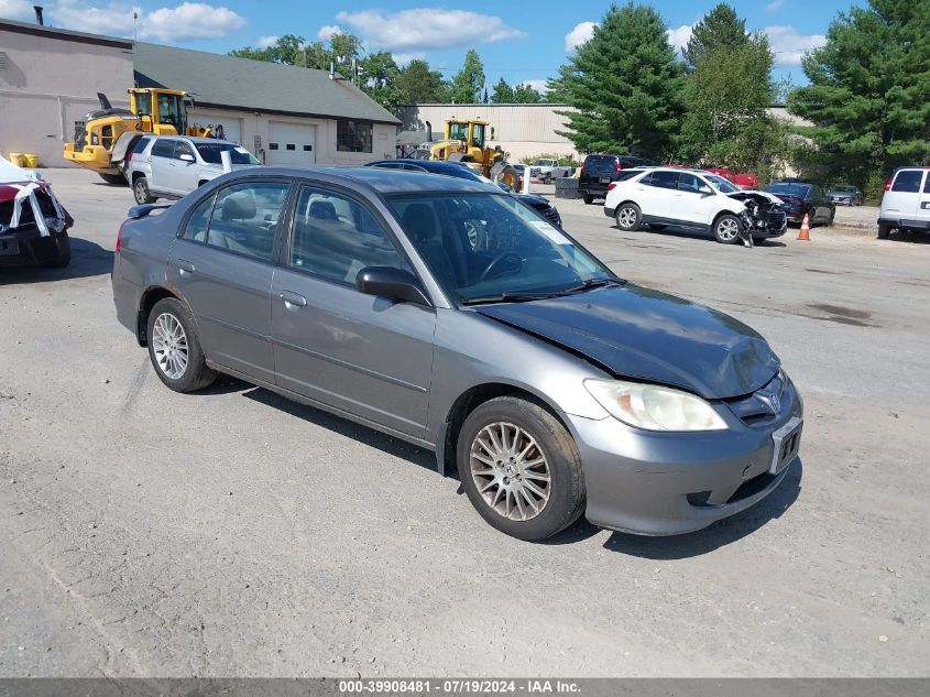 2HGES16515H593199 | 2005 HONDA CIVIC