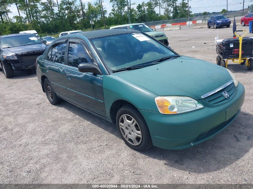 2HGES16591H610065 | 2001 HONDA CIVIC