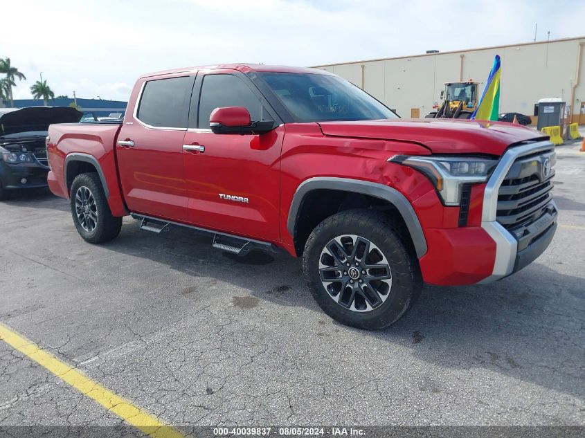 5TFJA5AB6NX001957 | 2022 TOYOTA TUNDRA