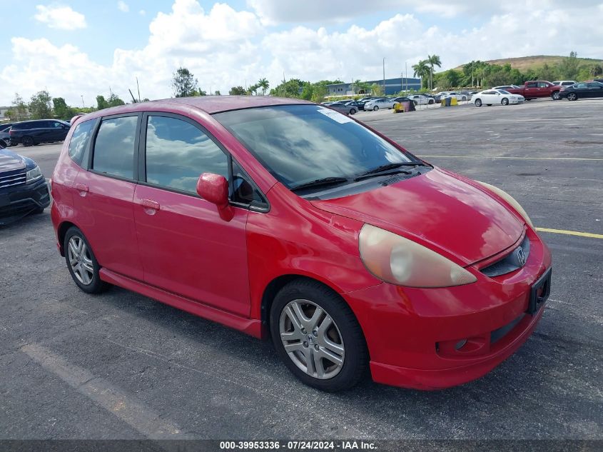 JHMGD38627S007266 | 2007 HONDA FIT