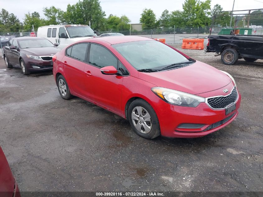 KNAFX4A68G5522286 | 2016 KIA FORTE