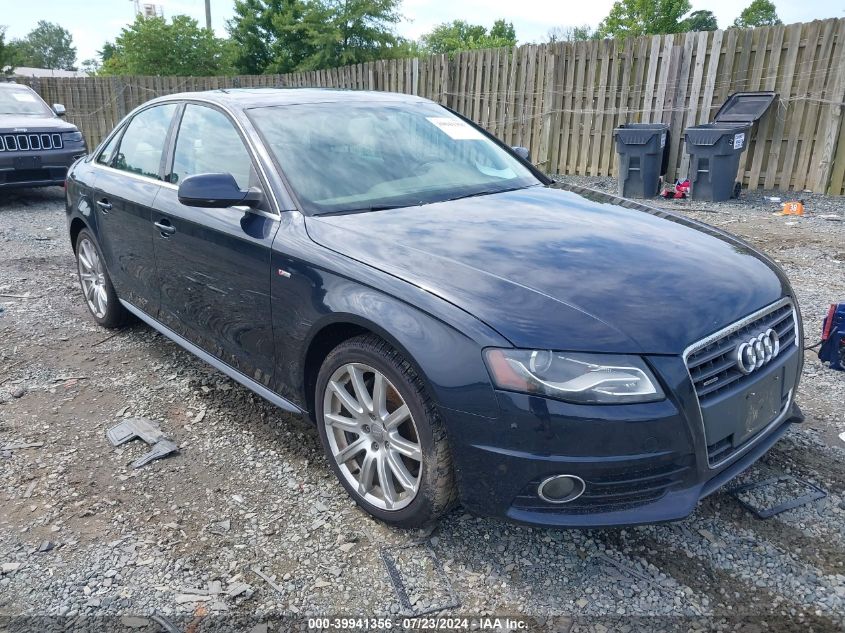 WAUFFAFL7CN021514 | 2012 AUDI A4