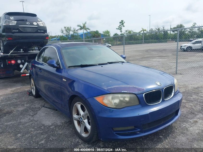 WBAUP93589VF48787 | 2009 BMW 128I