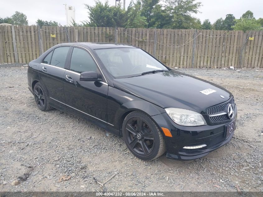 WDDGF8BB0BR172625 | 2011 MERCEDES-BENZ C 300