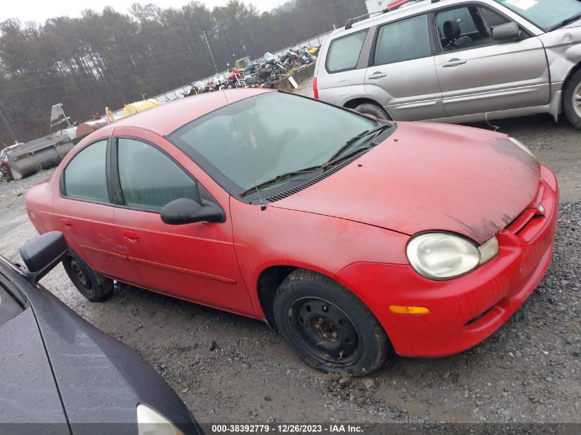 1B3ES26C12D512649 | 2002 DODGE NEON