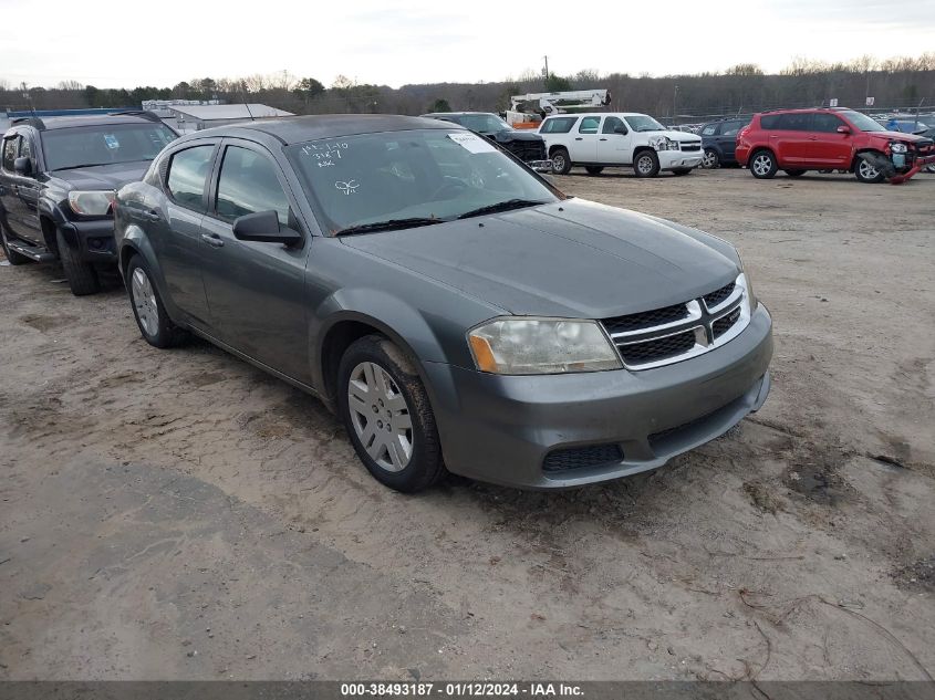 1C3CDZAB2CN173505 | 2012 DODGE AVENGER