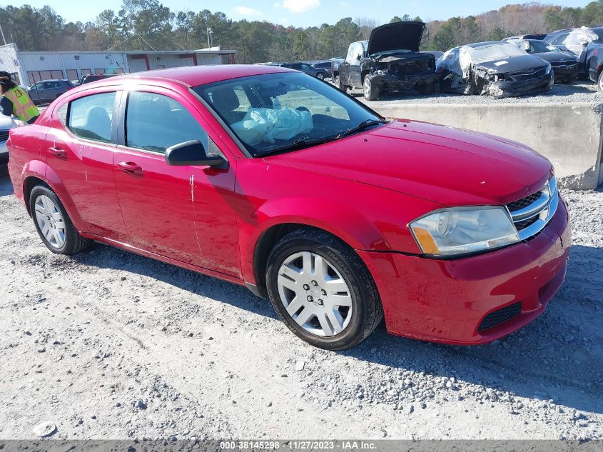 1C3CDZAB6DN576212 | 2013 DODGE AVENGER