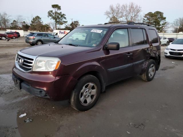 5FNYF3H2XFB029654 | 2015 HONDA PILOT LX