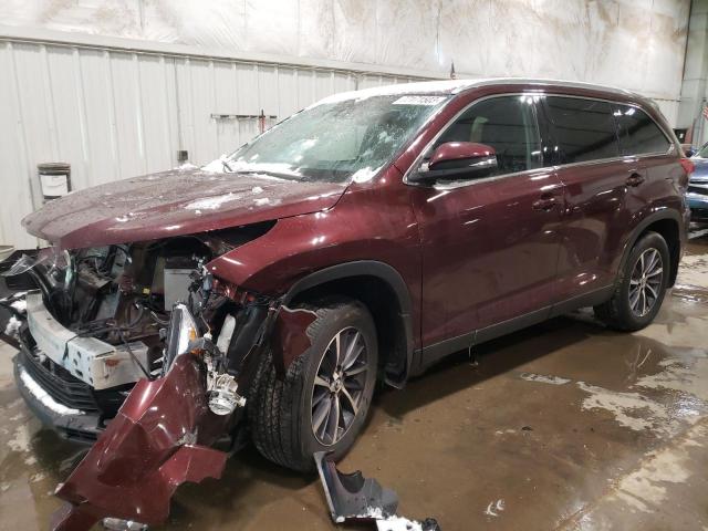 5TDJZRFH1KS701562 | 2019 TOYOTA HIGHLANDER