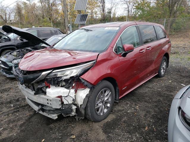 5TDYRKEC6MS018190 | 2021 TOYOTA SIENNA XLE