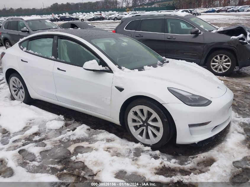 5YJ3E1EA4NF368468 | 2022 TESLA MODEL 3