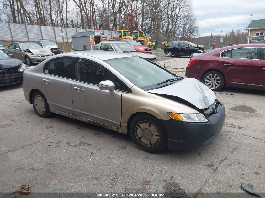 JHMFA36238S010022 | 2008 HONDA CIVIC HYBRID