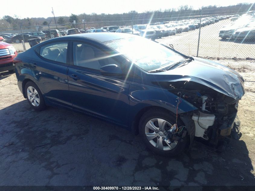 KMHDH4AE3GU485101 | 2016 HYUNDAI ELANTRA